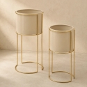 Atmosphera Metal Flower Stands ZIGY, 2 Stands