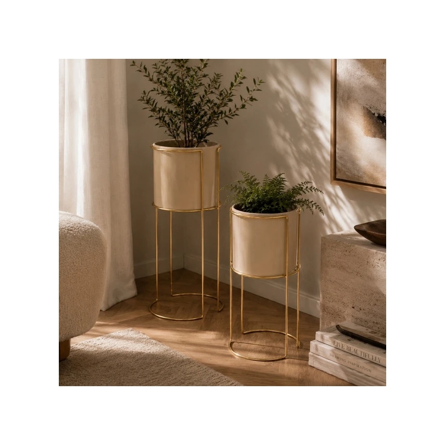 Atmosphera Metalliset kukkatelineet ZIGY, 2 telineet – 5