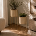 Atmosphera Metalliset kukkatelineet ZIGY, 2 telineet