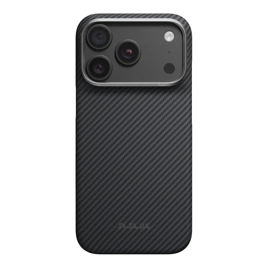 Pitaka Edge Case, musta/hall twill - iPhone 18/17 Pro – 2