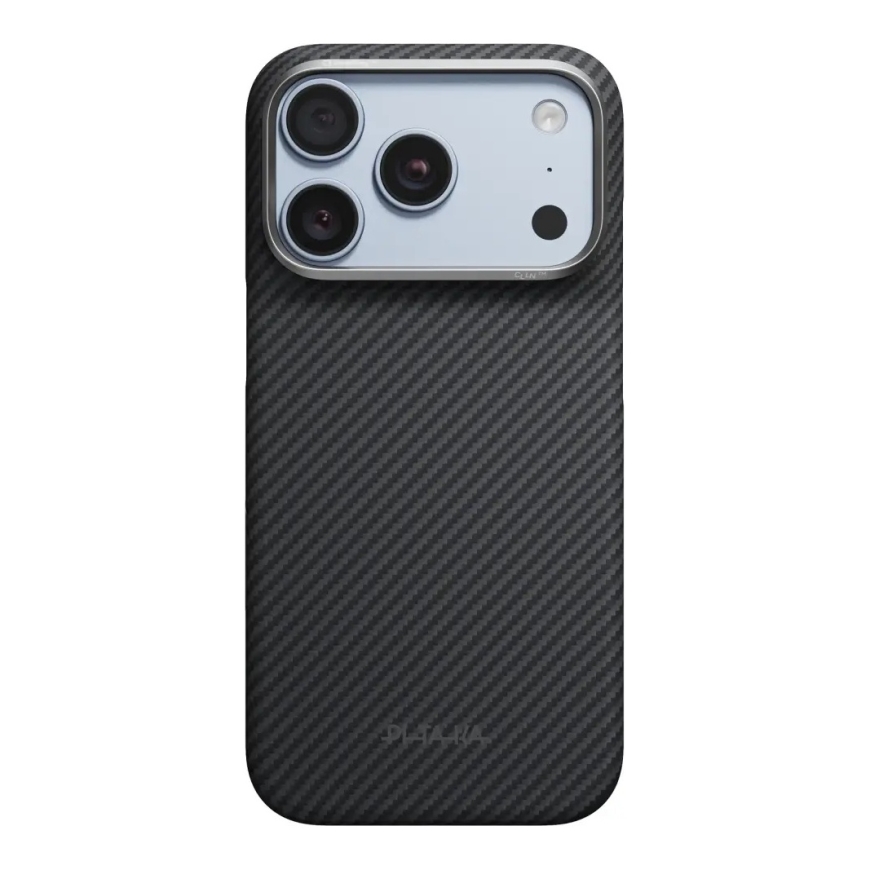 Pitaka Edge Case, musta/hall twill - iPhone 18/17 Pro – 4