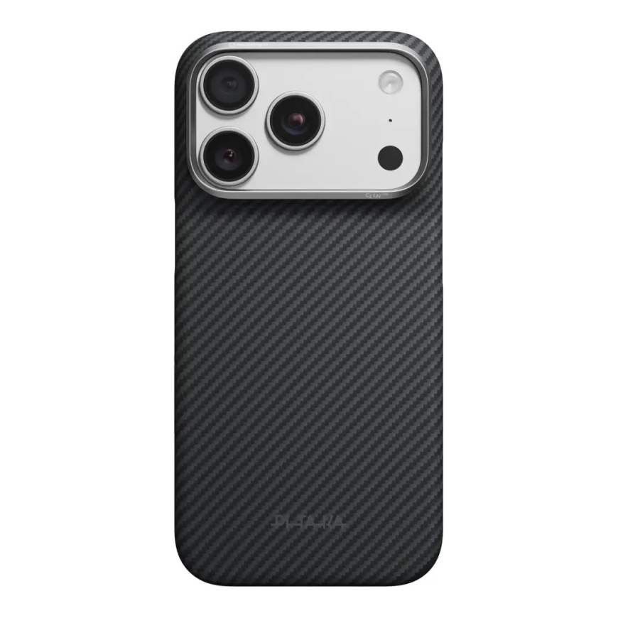 Pitaka Edge Case, melns/ pelēks twill - iPhone 18/17 Pro – 5