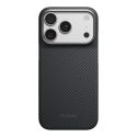 Pitaka Edge Case, musta/harmaa twill - iPhone 18/17 Pro