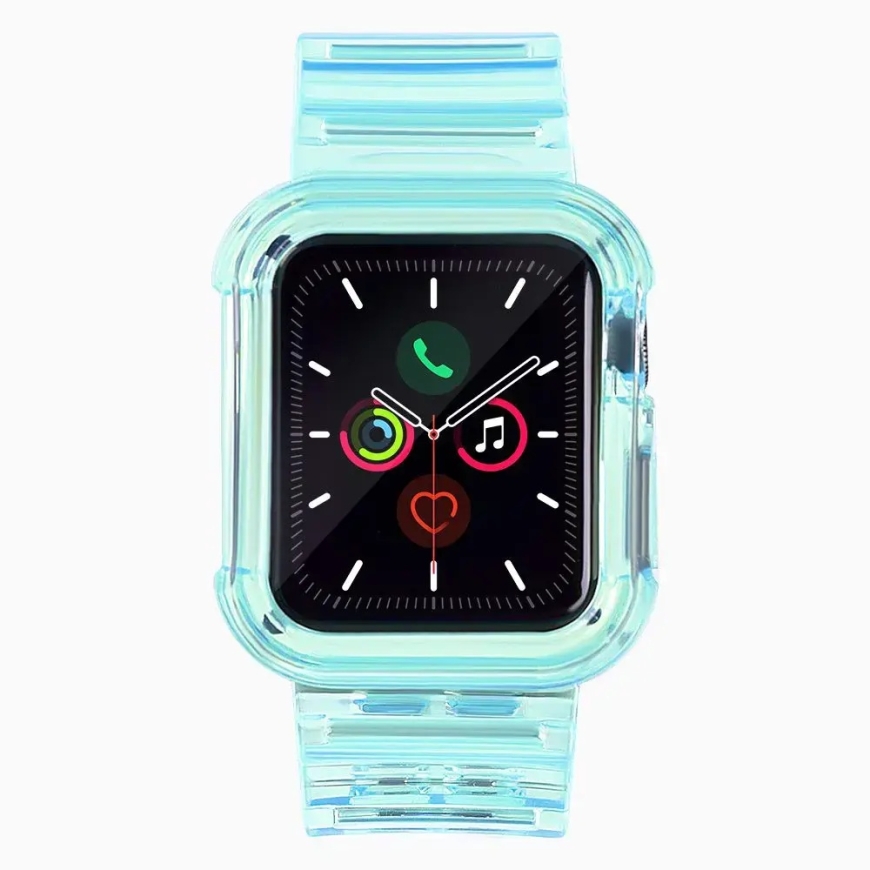 ремешок для умных часов Apple Watch (44 mm) | силиконовый | синий – 2