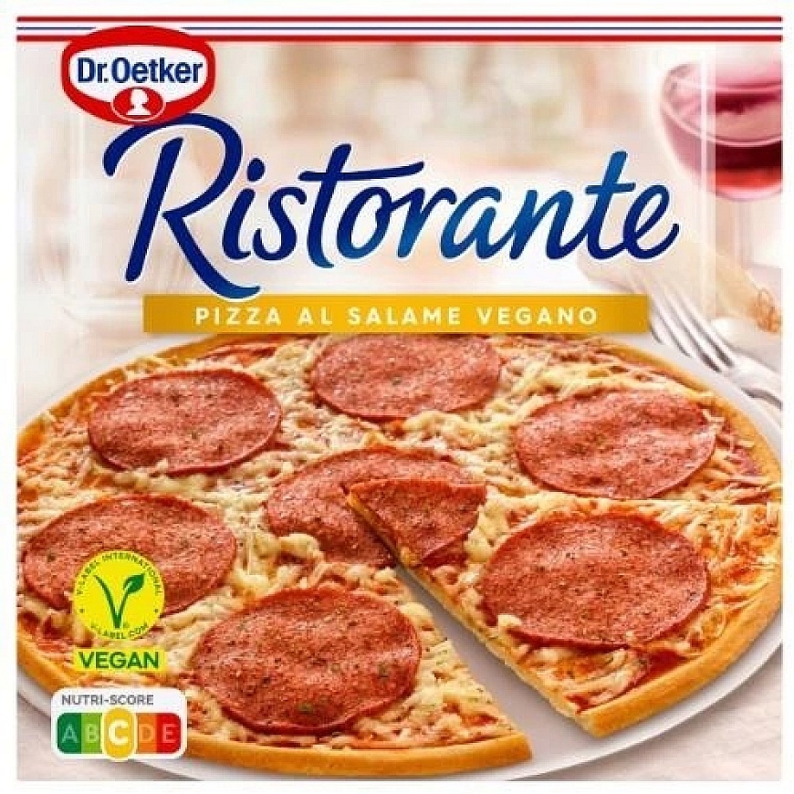 Pakastettu pizza RISTORANTE Salame vegaani, 295g – 2