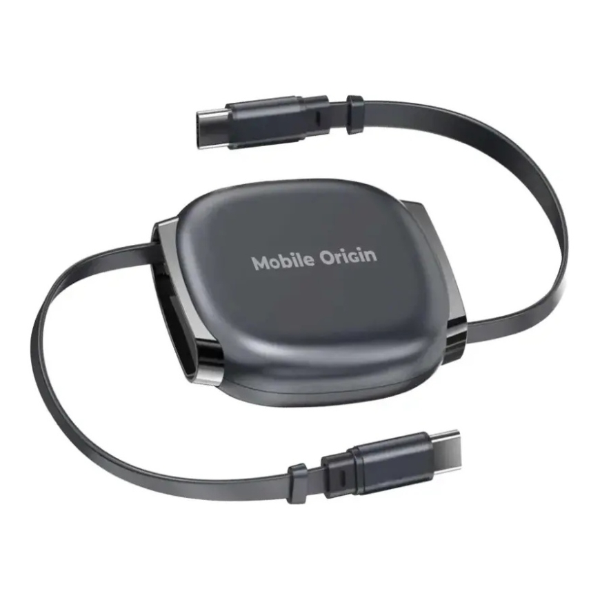 Mobile Origin 100W Izvelkams Kabeļu Kaste USB-C uz USB-C CB7 Kosmiski Pelēks – 2