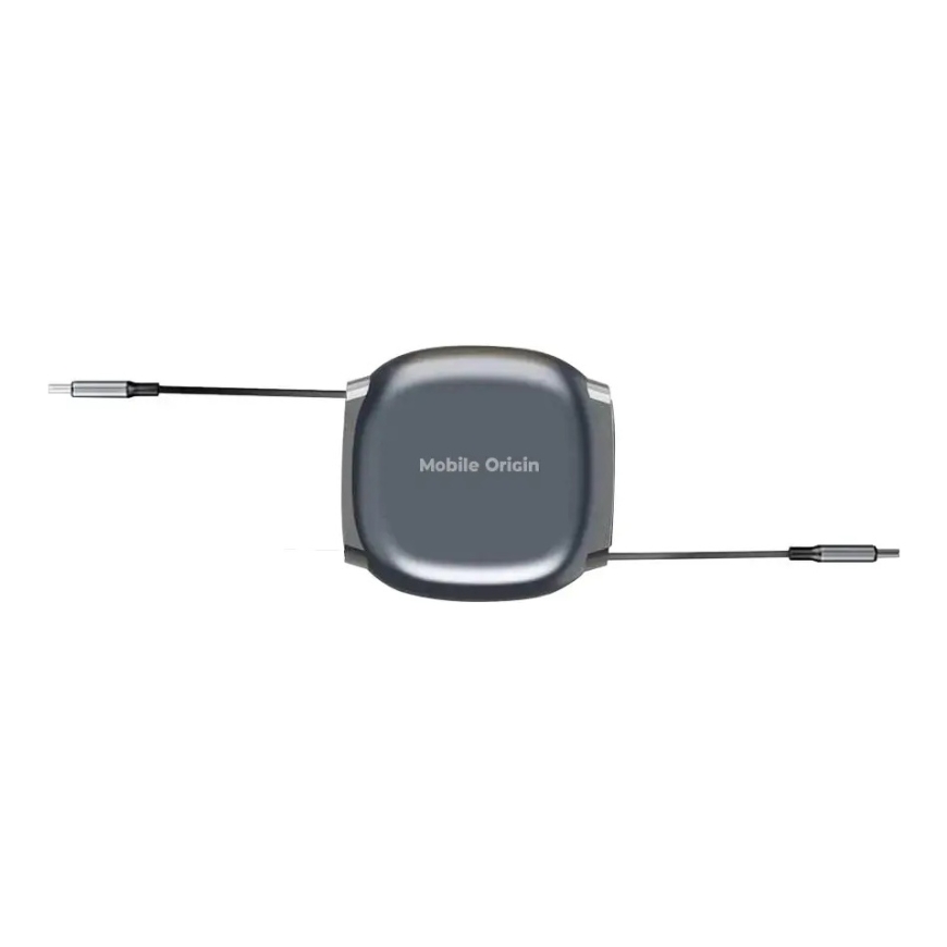 Mobile Origin 100W Выдвижной Кабельный Бокс USB-C на USB-C CB7 Космический Серый – 4