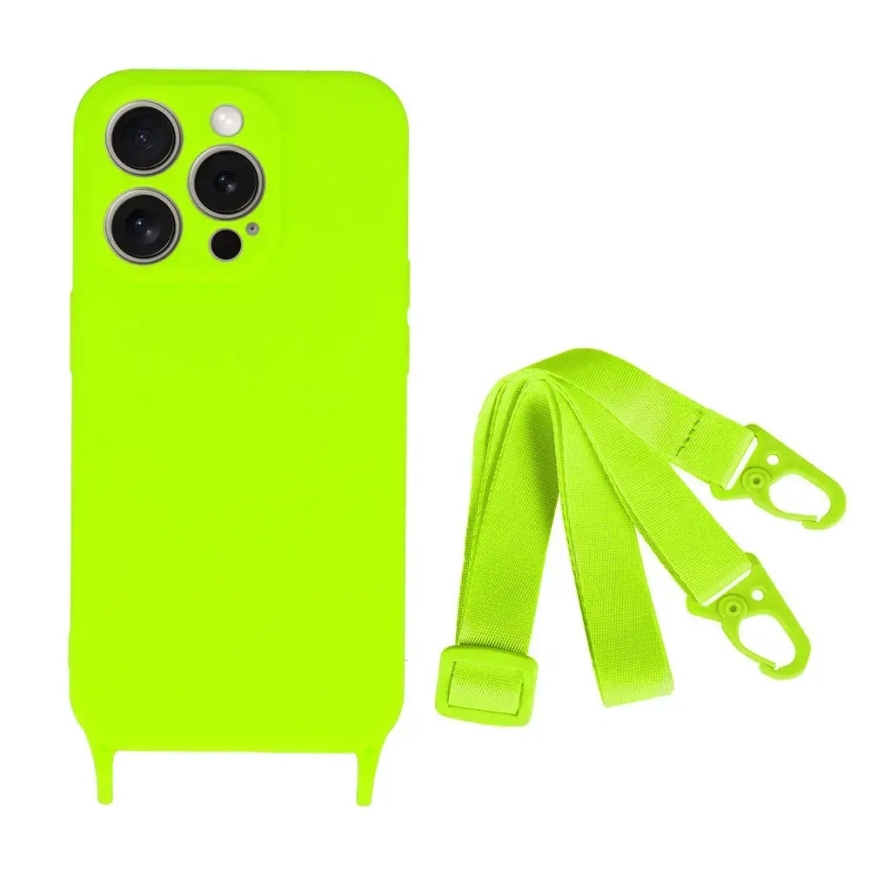 Strap Silicone phone case for iPhone 14 Pro green – 2