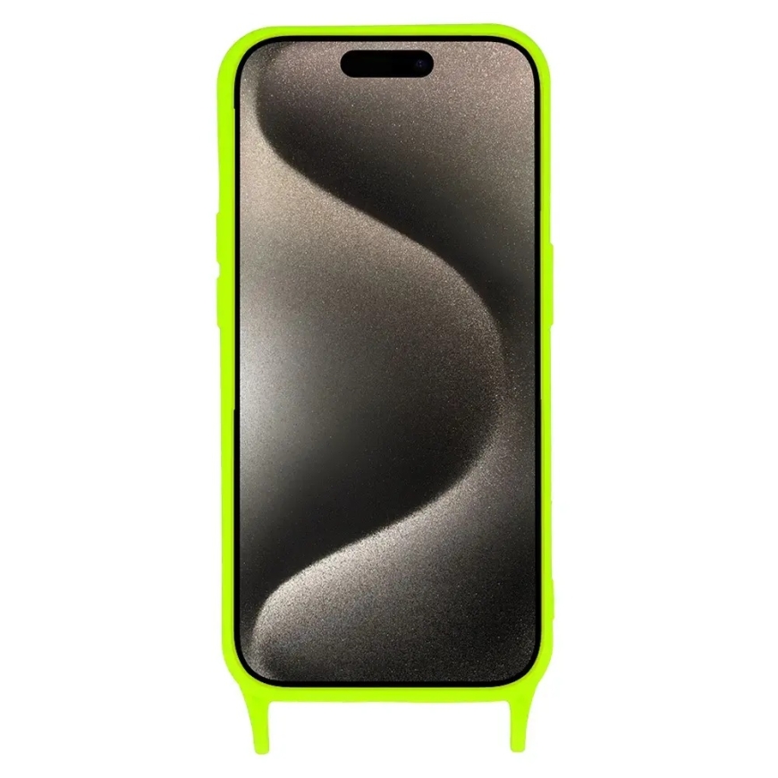 Strap Silicone чехол для телефона iPhone 14 Pro зелёный – 3