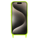 Strap Silicone phone case for iPhone 14 Pro green
