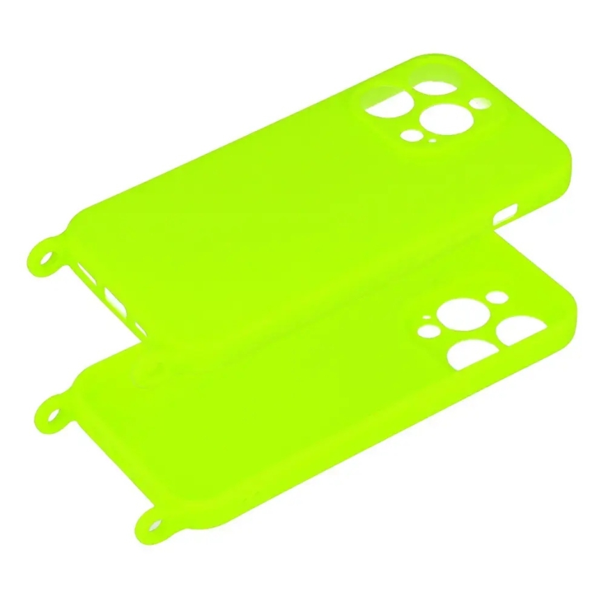 Strap Silicone чехол для телефона iPhone 14 Pro зелёный – 4