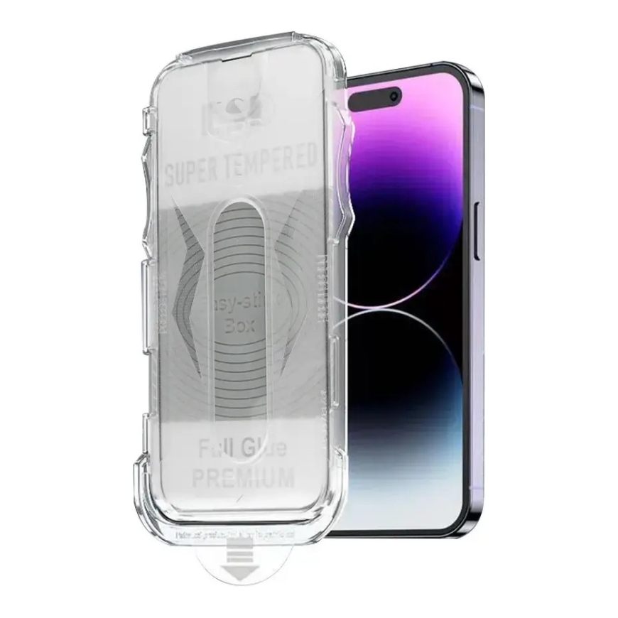 Full Glue Easy-Stick Box karastatud kaitseklaas telefonile iPhone 17 Pro | iPhone 18 Pro – 3
