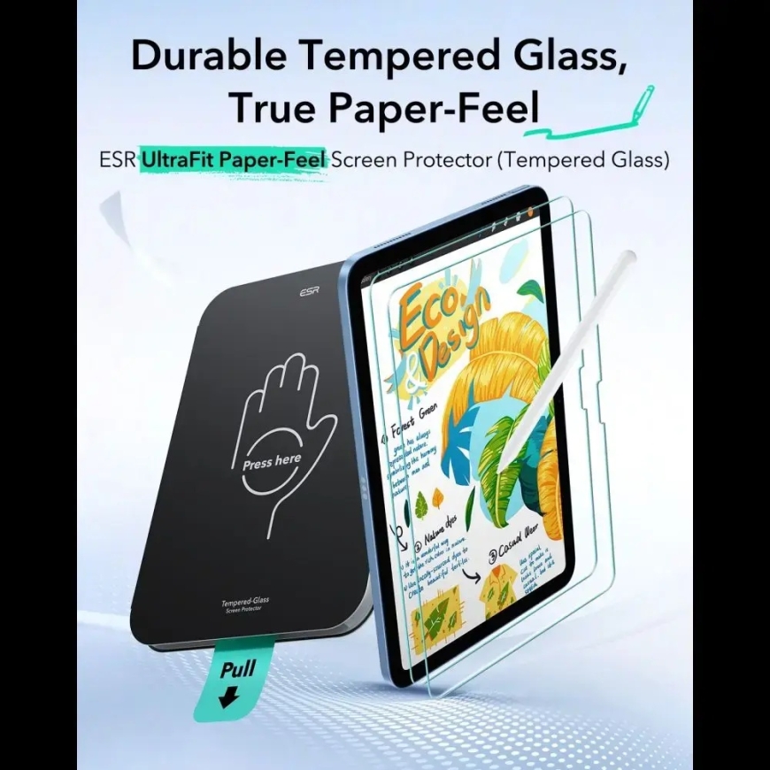 ESR PAPER FEEL 2-PACK KOVETTUA LASIA IPAD 10.9” 10 / 2022 / 11” 11 2025 KIRKAS – 2