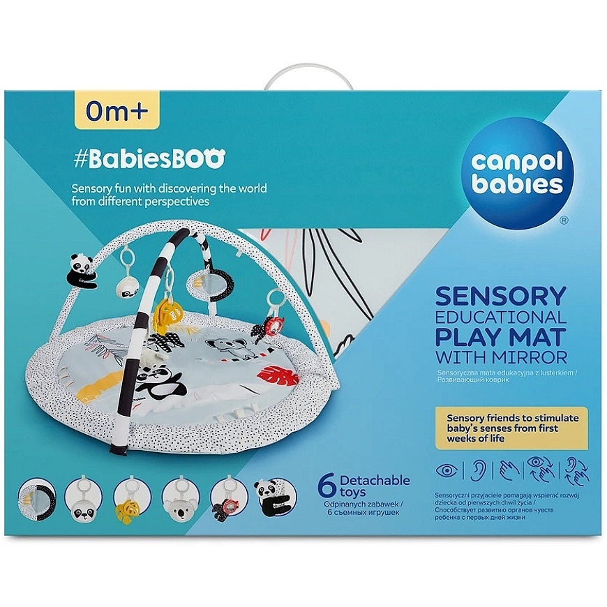 CANPOL BABIES sensoriska spēļu paklājs ar spoguli, BabiesBoo, 68/092 – 3