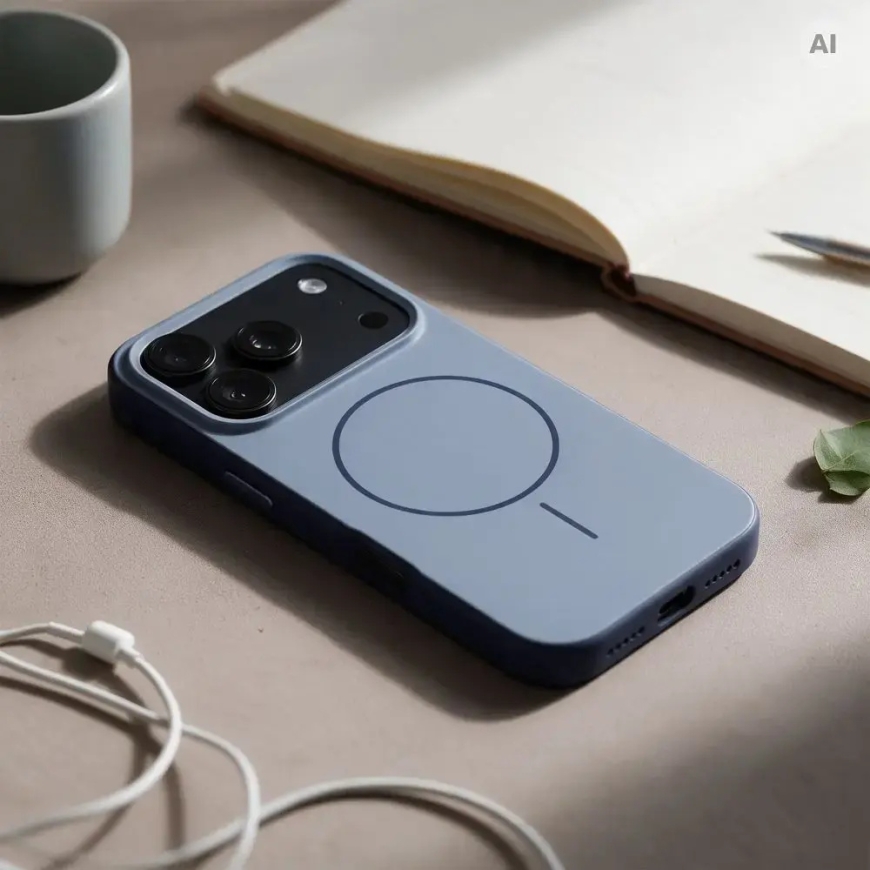 Kohver iPhone 17 Forcell F-Protect Chromatic Premium, ühilduv MagSafe, sinine – 3