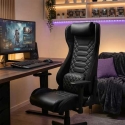 Spacetronik Ergonomiškas žaidimų fotelis 150 kg TORO juodas SPC