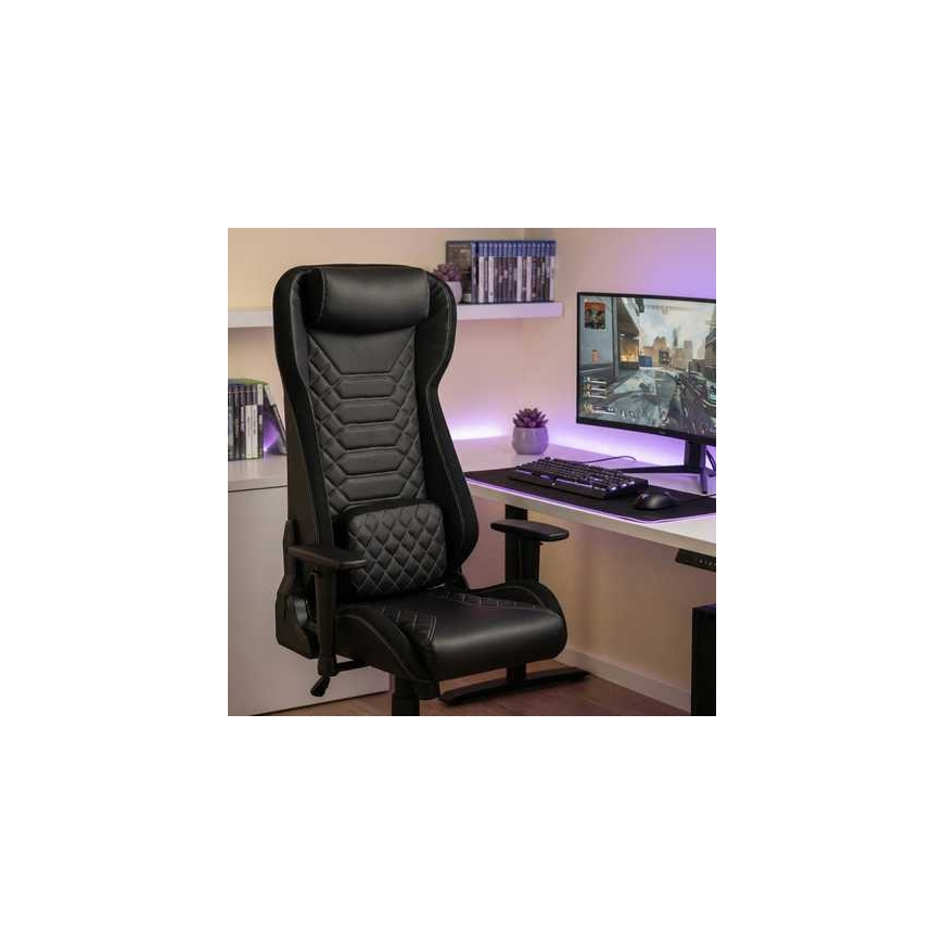 Spacetronik Ergonomisks spēļu krēsls 150 kg TORO melns SPC – 2
