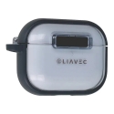 Liavec SlideLock maciņš Apple AirPods Pro 3 caurspīdīgi-zils