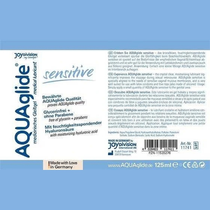 Joydivision lubricant "Aquaglide Sensitive", 125ml – 2