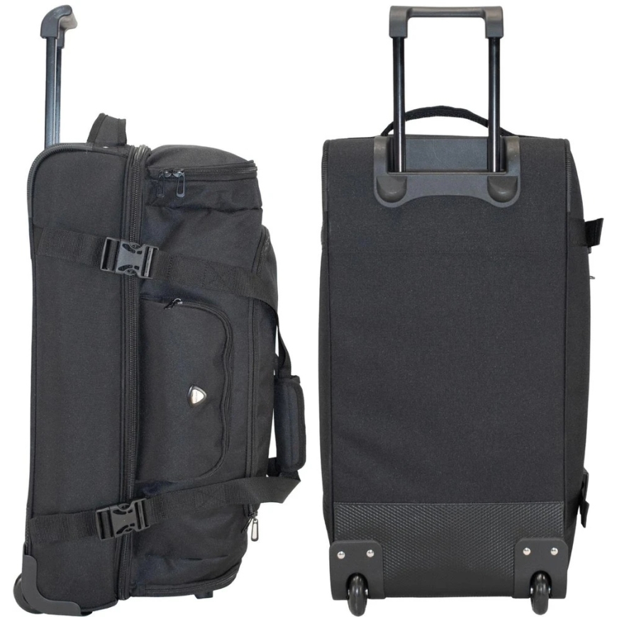 ПРЕМИУМ КУПЕРОВЫЙ ЧЕМОДАН TROLLEY T5607-0 Черный SEMI LINE – 5