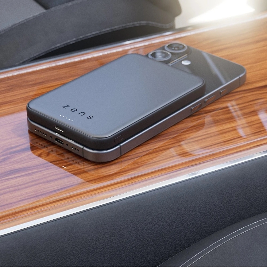 Carruzzo ZENS ZEPP11B/00 portatīvais lādētājs 10000 mAh Bezvadu uzlāde Melns – 3
