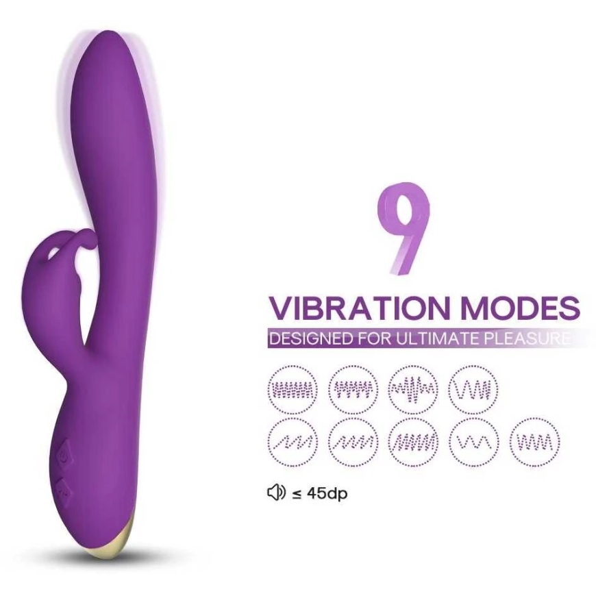 B sērija Joy B sērija Joy Bunny Klitorālais masieris 22 cm 9 režīmi – 2