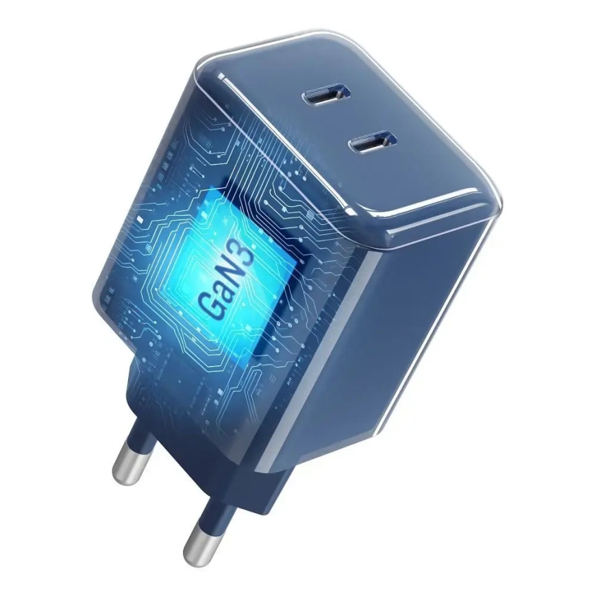 Зарядное устройство Forcell F-Energy GaN III Crystal Color | 60W | GaN, PPS | USB-C | с кабелем USB-C на USB-C в комплекте | тём – 4