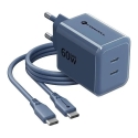Зарядное устройство Forcell F-Energy GaN III Crystal Color | 60W | GaN, PPS | USB-C | с кабелем USB-C на USB-C в комплекте | тём Зарядное устройство Forcell F-Energy GaN III Crystal Color | 60W | GaN, PPS | USB-C | с кабелем USB-C на USB-C в комплекте | тём