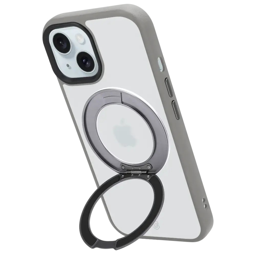 Taktinis MagForce Hyperstand dangtelis Apple iPhone 15 Šviesiai pilkas – 3