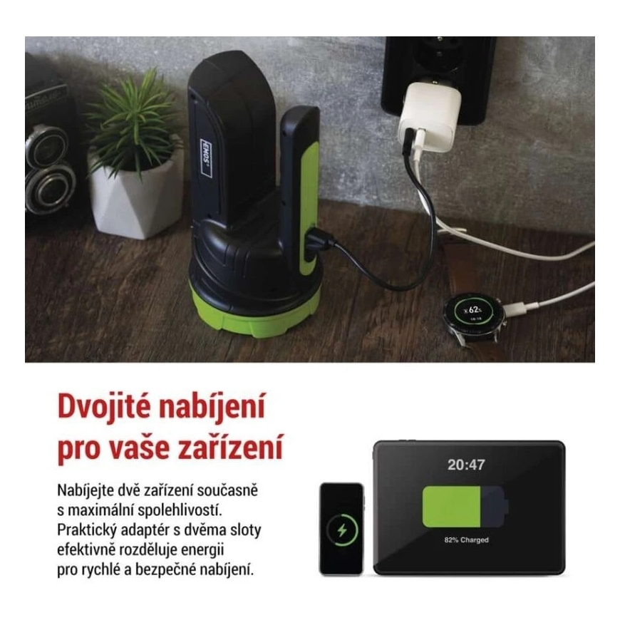 Emos Universalus USB–maitinimo adapteris BASIC, maks. 15 W. – 3