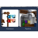 CaDA kaladės Pastatas Mini japoniškas restoranas 313 elementų C66072W CaDA kaladės Pastatas Mini japoniškas restoranas 313 elementų C66072W