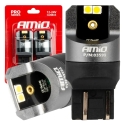 LED CANBUS PRO serija 7443 W21/5W 4x3030 SMD Balta 12/24V AMIO-03591