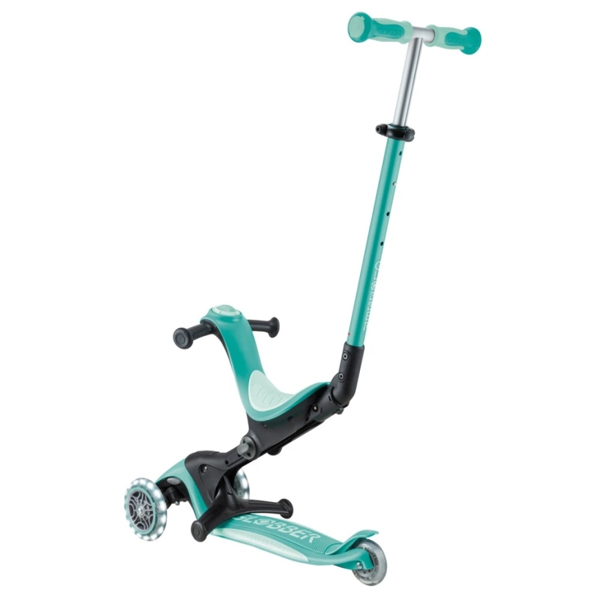 GLOBBER Go Up Deluxe Lights -skootteri, mintunvihreä, 748-706 – 2