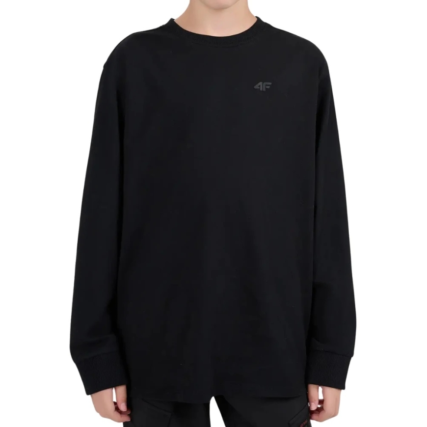 4F Long Sleeve T-Shirt for Boys M655 Dark Black 4FJWMM00TLONM655 20S (128cm)