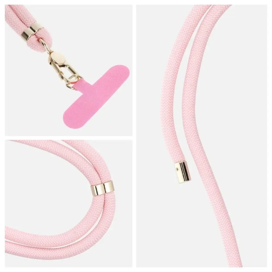 SWING (8mm) Phone lanyard, Phone pendant with adjustable length / cord length 165cm (max 82.5cm in the loop) / on the shoulder o – 4