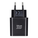 Blue Star TFB-TC-25WPD reisilaadija | 25W | PD, QC | USB-C | USB-C kuni USB-C kaabliga komplektis | must Blue Star TFB-TC-25WPD reisilaadija | 25W | PD, QC | USB-C | USB-C kuni USB-C kaabliga komplektis | must