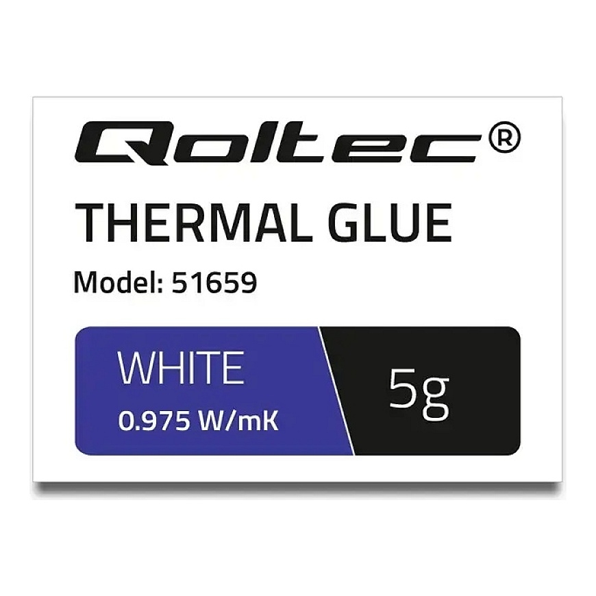 Qoltec siltuma līme 0.975 W/m-K | 5g | Balts – 2