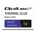 Qoltec Thermal glue 0.975 W/m-K | 5g | White