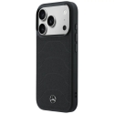 Mercedes Leather Mesh with Bow Line telefoni ümbris MagSafe toega iPhone 17 Pro Max must Mercedes Leather Mesh with Bow Line telefoni ümbris MagSafe toega iPhone 17 Pro Max must