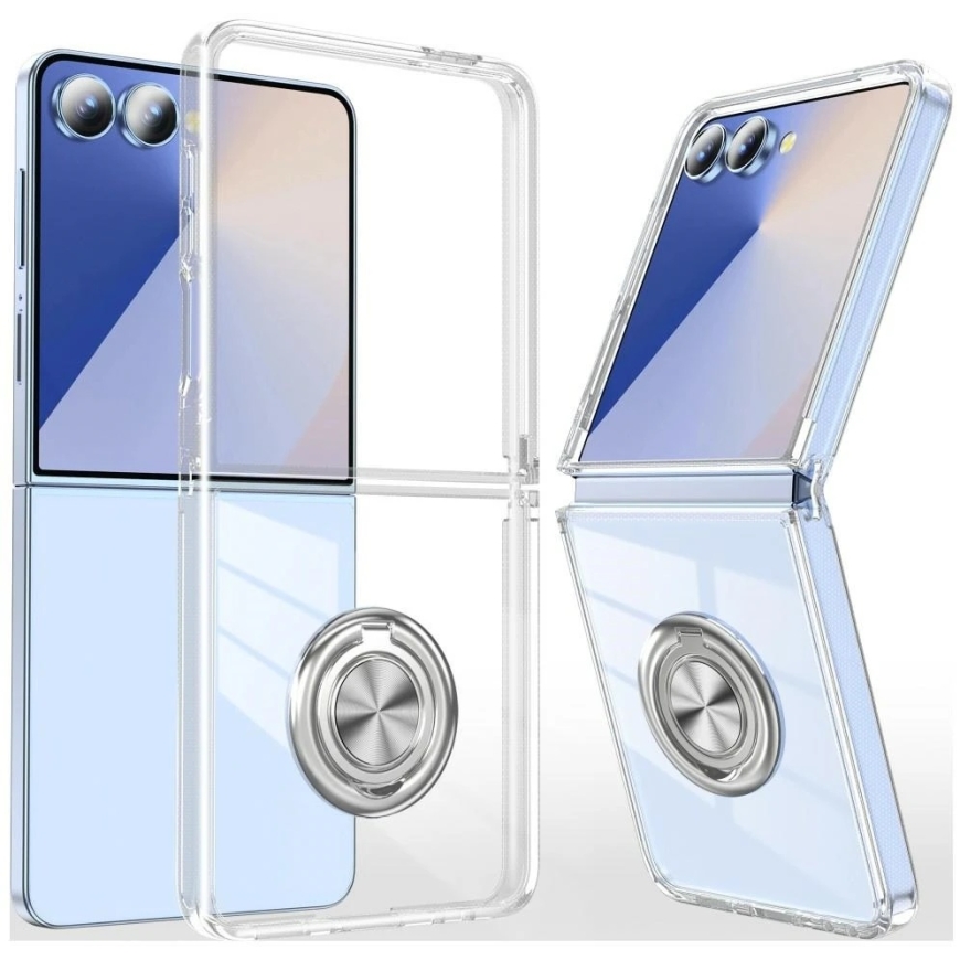 Beline Ring futrālis Samsung Galaxy Z Flip8, caurspīdīgs