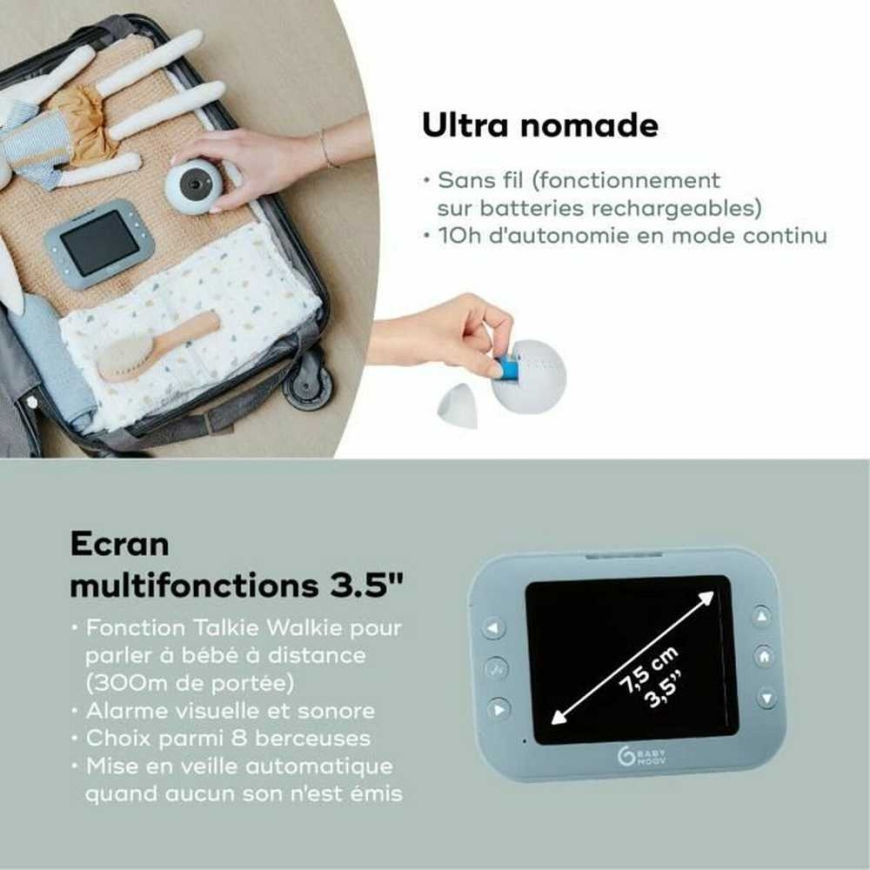 Babymoov mobiili videotarkkailija vauvalle 3,5’’ YOO Roll A014431 A014431 – 5