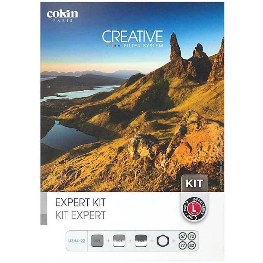 Fotografēšanas filtrs - Cokin Z Filter U3H4 22 Expert Kit (filtru turētājs, 4 adaptera gredzeni, 3 pelēkie filtri)