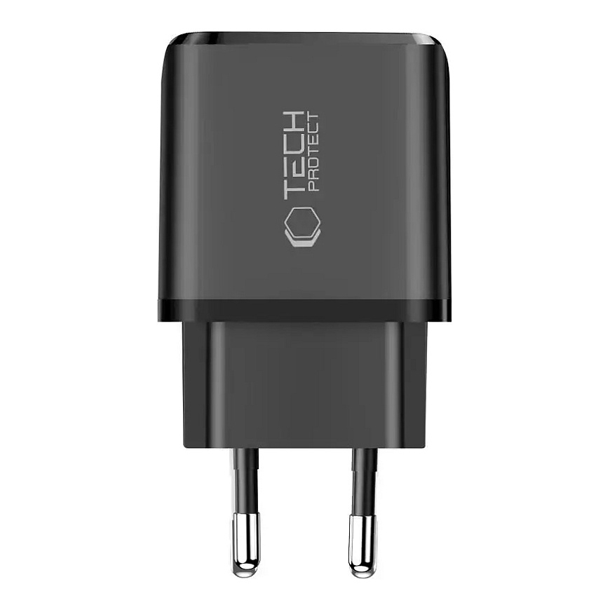 Зарядное устройство Tech-Protect NCA65W-GAN | 65W | PD, QC, GaN | USB-C, USB-A | чёрное – 3