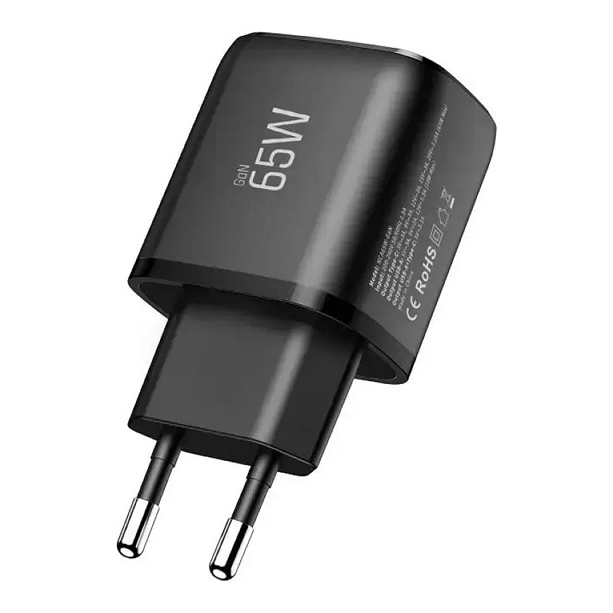 Зарядное устройство Tech-Protect NCA65W-GAN | 65W | PD, QC, GaN | USB-C, USB-A | чёрное – 5