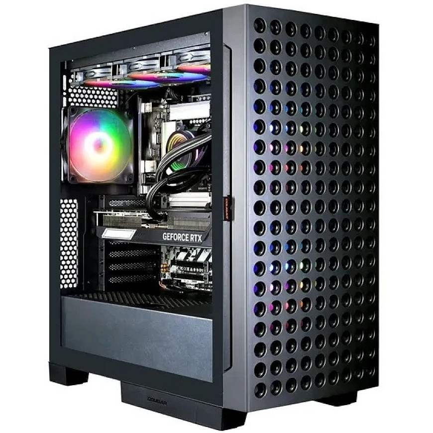 Hyrican COUGAR AIRFACE ECO BK (7545) Игровой ПК Ryzen 9 9950X3D Водяное охлаждение 64ГБ/2ТБ SSD RTX 5080 Win11