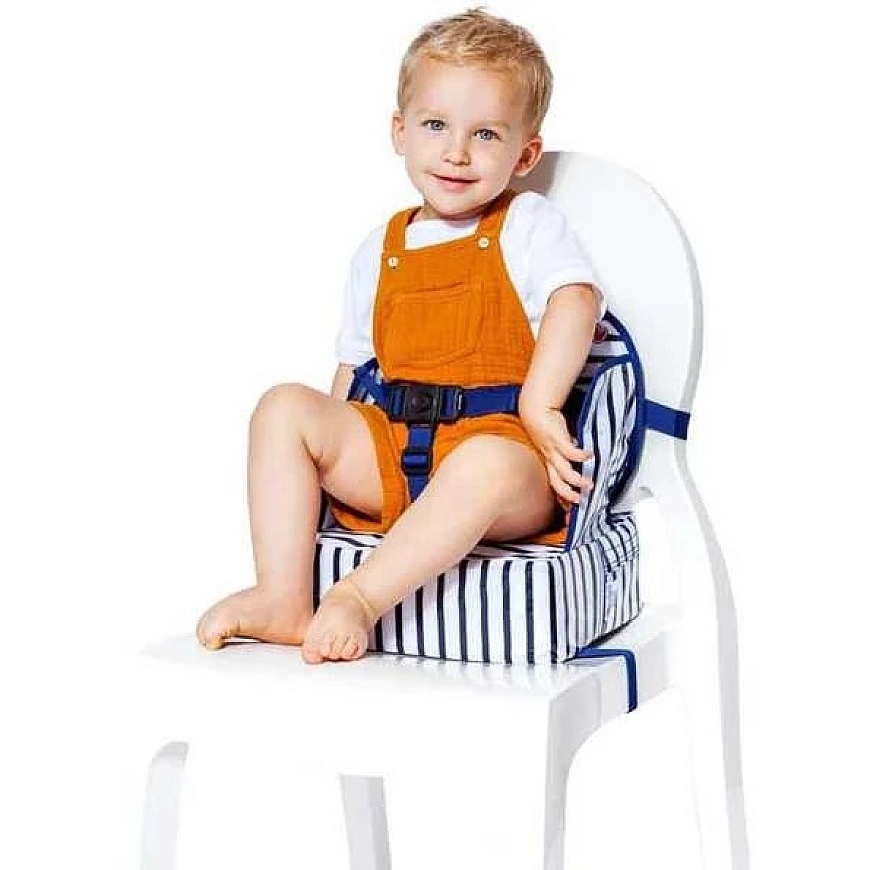 Babytolove „Easy UP“ paaukštinimo kėdutė – mėlynos juostelės – 2