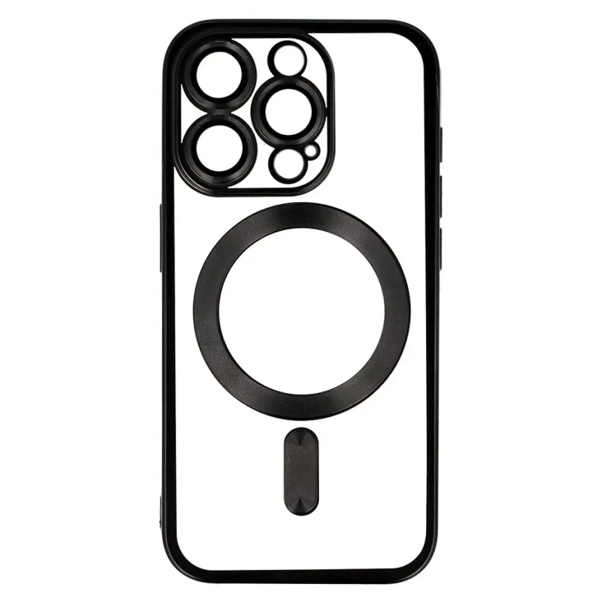 Metallic phone case with MagSafe support for iPhone 13 Pro black – 4