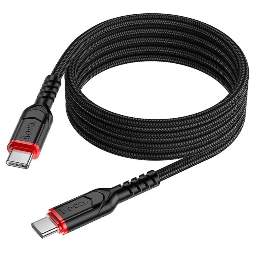 Hoco X59 data transfer and charging cable | USB-C to USB-C | PD, QC | 60W | 1m | black – 2