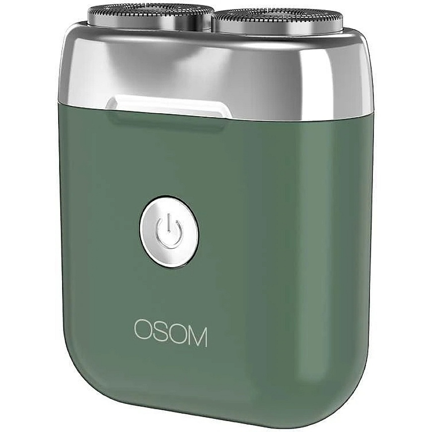 Mini juukselõikur-beard trimmer OSOM Dual Blade Rotary Shaver OSOM02971, roheline – 2
