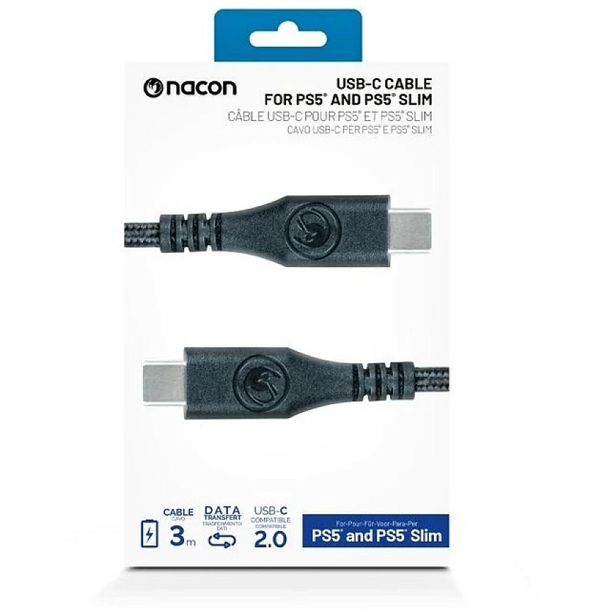 Nacon PS5 USB-C - USB-C кабель для зарядки | 3м – 3